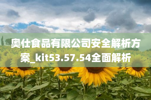 奥仕食品有限公司安全解析方案_kit53.57.54全面解析