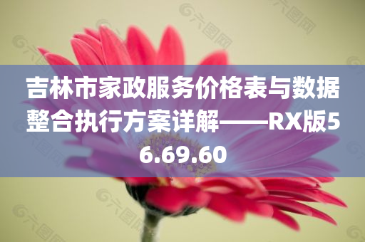 吉林市家政服务价格表与数据整合执行方案详解——RX版56.69.60