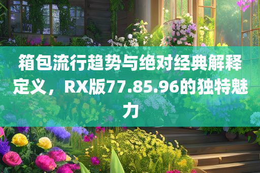 箱包流行趋势与绝对经典解释定义，RX版77.85.96的独特魅力