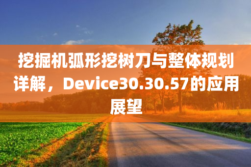 挖掘机弧形挖树刀与整体规划详解，Device30.30.57的应用展望