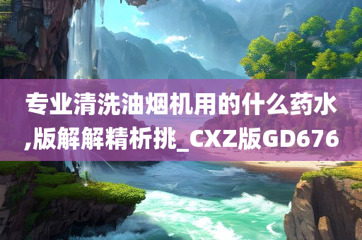 专业清洗油烟机用的什么药水,版解解精析挑_CXZ版GD676