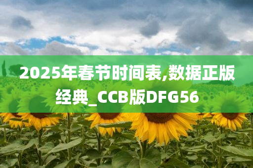 2025年春节时间表,数据正版经典_CCB版DFG56