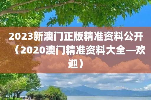 2023新澳门正版精准资料公开（2020澳门精准资料大全—欢迎）