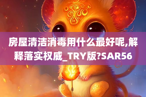 房屋清洁消毒用什么最好呢,解释落实权威_TRY版?SAR56