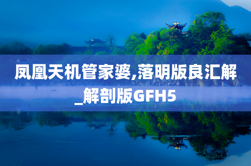 凤凰天机管家婆,落明版良汇解_解剖版GFH5