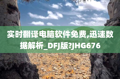 实时翻译电脑软件免费,迅速数据解析_DFJ版?JHG676