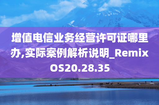 增值电信业务经营许可证哪里办,实际案例解析说明_RemixOS20.28.35