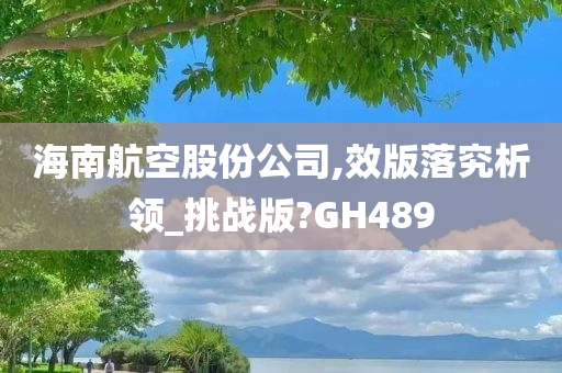 海南航空股份公司,效版落究析领_挑战版?GH489