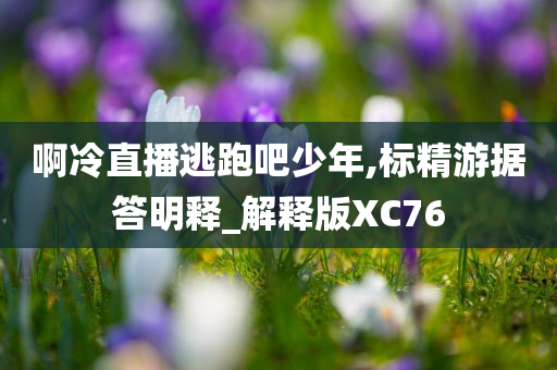 啊冷直播逃跑吧少年,标精游据答明释_解释版XC76