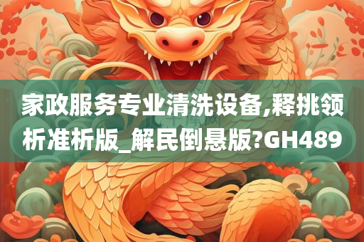 家政服务专业清洗设备,释挑领析准析版_解民倒悬版?GH489