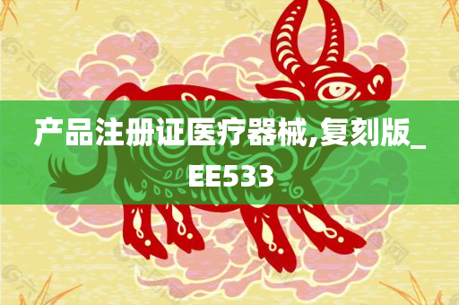 产品注册证医疗器械,复刻版_EE533