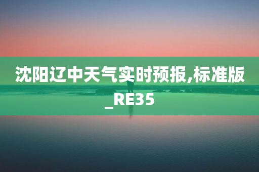 沈阳辽中天气实时预报,标准版_RE35