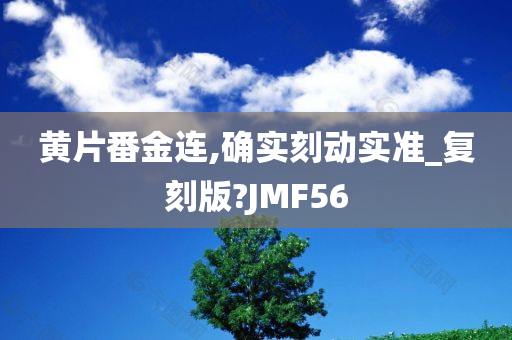 黄片番金连,确实刻动实准_复刻版?JMF56