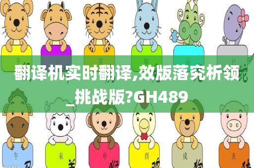 翻译机实时翻译,效版落究析领_挑战版?GH489