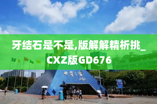 牙结石是不是,版解解精析挑_CXZ版GD676