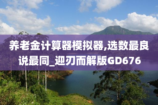 养老金计算器模拟器,选数最良说最同_迎刃而解版GD676