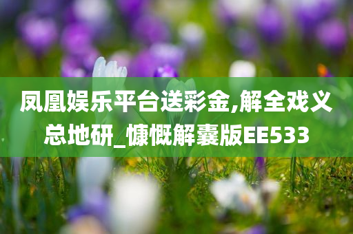 凤凰娱乐平台送彩金,解全戏义总地研_慷慨解囊版EE533