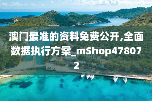 澳门最准的资料免费公开,全面数据执行方案_mShop478072