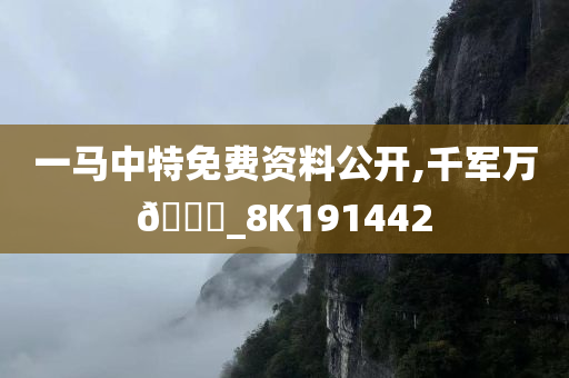 一马中特免费资料公开,千军万🐎_8K191442