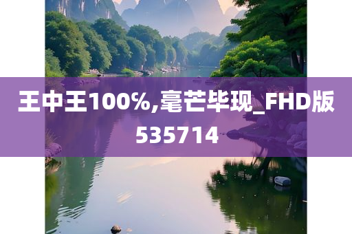 王中王100℅,毫芒毕现_FHD版535714