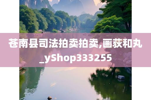 苍南县司法拍卖拍卖,画荻和丸_yShop333255