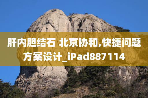 肝内胆结石 北京协和,快捷问题方案设计_iPad887114