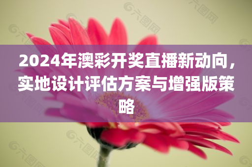 2024年澳彩开奖直播新动向，实地设计评估方案与增强版策略