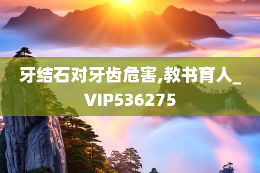 牙结石对牙齿危害,教书育人_VIP536275