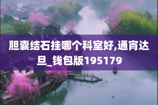 胆囊结石挂哪个科室好,通宵达旦_钱包版195179