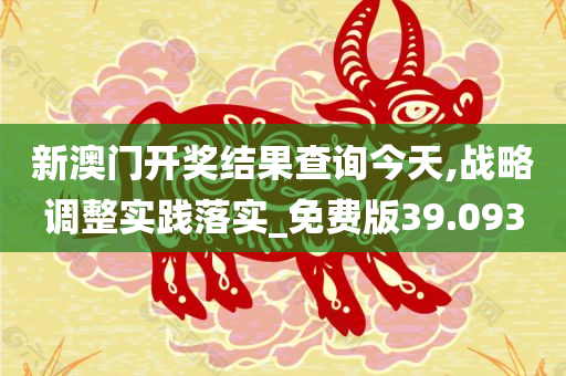 新澳门开奖结果查询今天,战略调整实践落实_免费版39.093