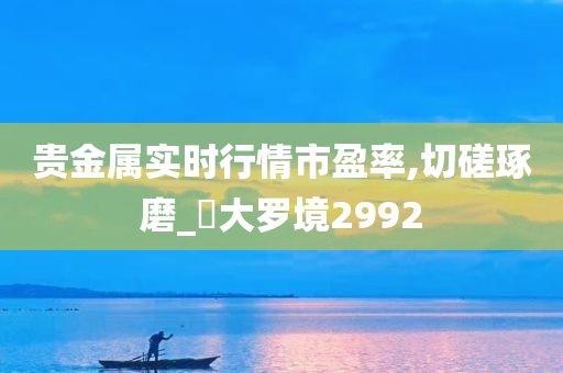 贵金属实时行情市盈率,切磋琢磨_‌大罗境2992