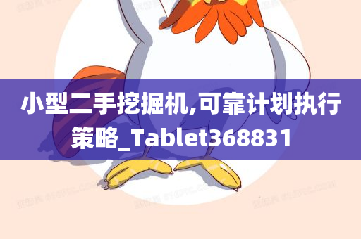 小型二手挖掘机,可靠计划执行策略_Tablet368831