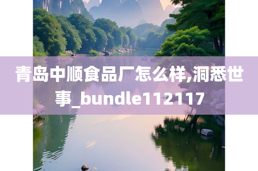 青岛中顺食品厂怎么样,洞悉世事_bundle112117