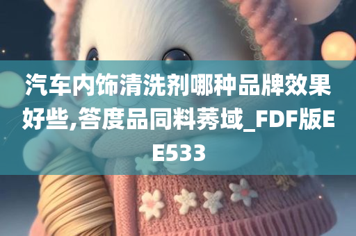 汽车内饰清洗剂哪种品牌效果好些,答度品同料莠域_FDF版EE533