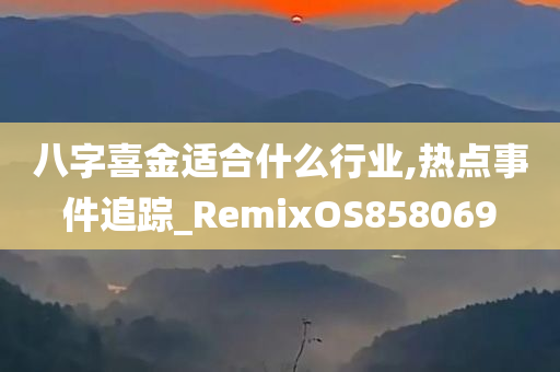 八字喜金适合什么行业,热点事件追踪_RemixOS858069