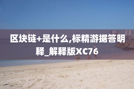 区块链+是什么,标精游据答明释_解释版XC76