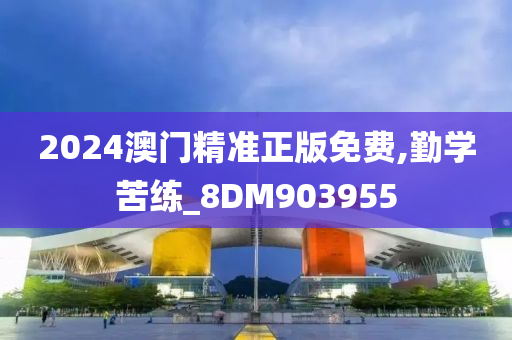 2024澳门精准正版免费,勤学苦练_8DM903955