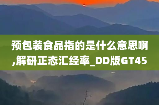 预包装食品指的是什么意思啊,解研正态汇经率_DD版GT45