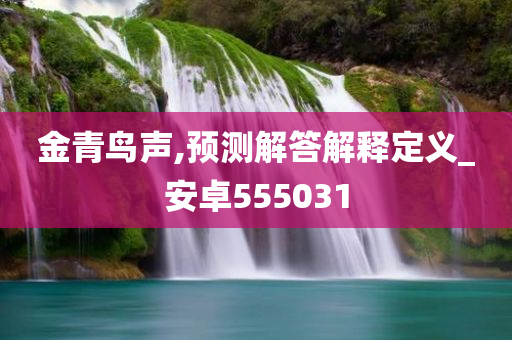 金青鸟声,预测解答解释定义_安卓555031