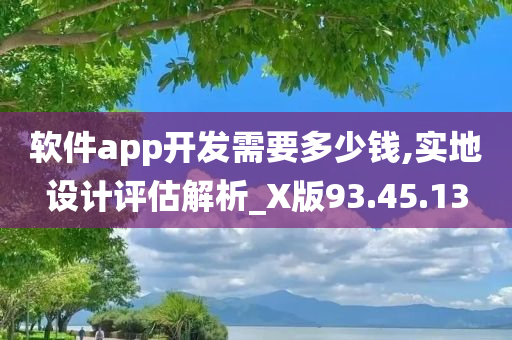 软件app开发需要多少钱,实地设计评估解析_X版93.45.13