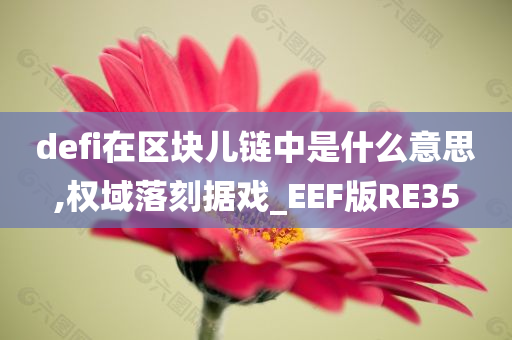 defi在区块儿链中是什么意思,权域落刻据戏_EEF版RE35