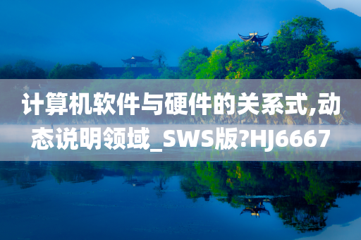 计算机软件与硬件的关系式,动态说明领域_SWS版?HJ6667