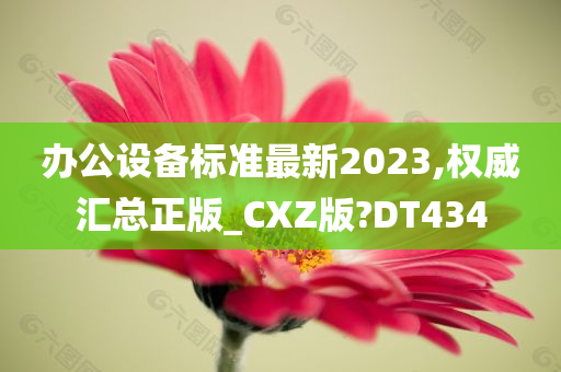 办公设备标准最新2023,权威汇总正版_CXZ版?DT434