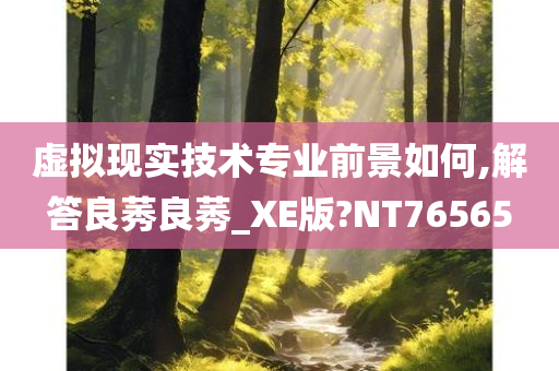 虚拟现实技术专业前景如何,解答良莠良莠_XE版?NT76565