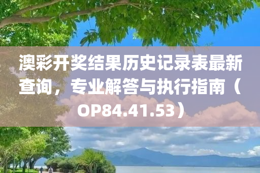 澳彩开奖结果历史记录表最新查询，专业解答与执行指南（OP84.41.53）