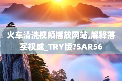 火车清洗视频播放网站,解释落实权威_TRY版?SAR56