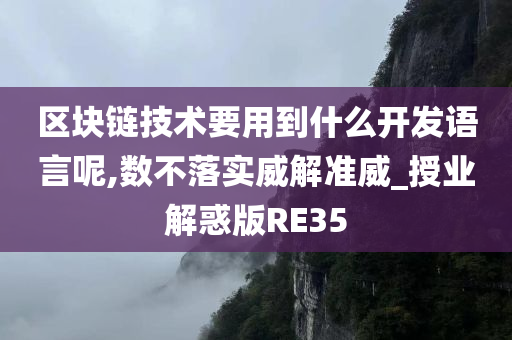 区块链技术要用到什么开发语言呢,数不落实威解准威_授业解惑版RE35