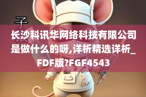 长沙科讯华网络科技有限公司是做什么的呀,详析精选详析_FDF版?FGF4543