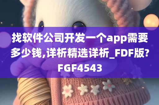 找软件公司开发一个app需要多少钱,详析精选详析_FDF版?FGF4543