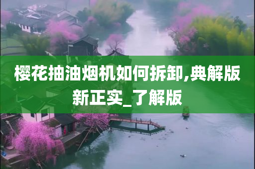 樱花抽油烟机如何拆卸,典解版新正实_了解版